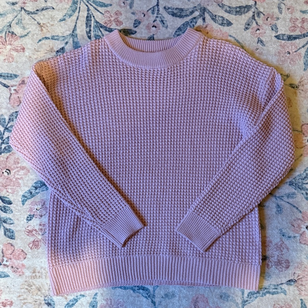 Time and Tru Lavender Crew Neck Sweater